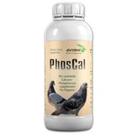 Avishi PhosCaL Calcium-Phosphorous Supplement for Pigeons (250 ML), for Healthy & Strong Bones & Feathers (Bio-Available Dietary Supplements)