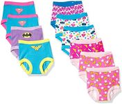 DC Comics Unisex Baby Justice League Girls Potty Pant Multipacks and Toddler Training Underwear, Jl Tg 10pk, 2T US