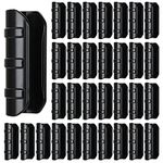 50 PCS Greenhouse Clips 3/4 inch Plastic Greenhouse Clamps 19mm Black ABS Snap Clamp Tube Clip Garden Buildings Tube Clip for Greenhouse Film Sunshade Nets Frame Shelters- Outer Ø 0.83” inner Ø 0.75”