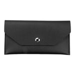 Luckious Cash Wallet - PU Leather Money Envelopes for Budgeting, Reusable for Cash, Check, and Billing (Black or Red)