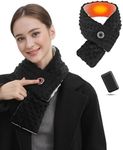 FERNIDA Heated Scarf, Neck Warmer for Men Women with 4000mAh Battery, Outdoor Windproof USB Electric Neck Scarf for Snow skiing Hiking Fishing Cycling