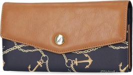 Nautica Money Manager RFID Women’s Wallet Clutch Organizer, Anchor Aweigh