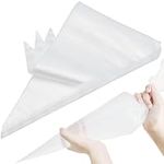 ANEWAY 18 Inch Large Piping Bags Disposable Pastry Bags 100 Pack Thick Plastic Anti-Burst Icing Piping Bags For Frosting Decorating Cake Cupcake Cookie (18 Inch-100 Pack)