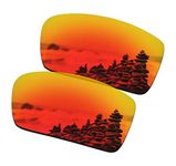 SmartVLT Polarized AR Coated Fire Red Replacement Lenses for Oakley Gascan Sunglass