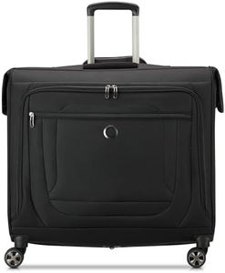 DELSEY Paris Luggage Helium DLX Garment Bag with Spinner Wheels, Black, 24 Inch, Black, 24 Inch, Helium DLX Garment Bag with Spinner Wheels