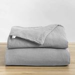 Baloo Natural Linen Duvet Cover, Removable Cover for Weighted Blankets - Soft, Premium, Breathable French Linen, 152x203 cm, Dove Grey