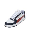 Puma Unisex-Adult Caven 2.0 White-Mars Red-Club Navy Sneaker - 8 UK (39229040)