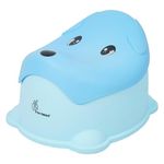 R for Rabbit Puppy Potty Seat Potty Training Seat Light Weight Smooth Curves for New Born Baby/Infant/Kids Weight Up to 40Kg 1 to 7 Years (Blue)