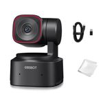 OBSBOT Tiny 2 Lite, PTZ 4K Webcam 1080p@60fps HDR, With AI Tracking, Privacy Cover, Microphone, 1/2" Sensor, USB2.0, Plug&play, for Conferencing, Live Streaming, Compatible with Skype/YouTube/Teams