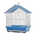 CC ENTERPRISES Plastic,Metal, 3D Unique Enterprises Bird Cage Best For Lovebird/Pet, Parrot, Parakeet, Budgie, Cockatiel Cage Hammock Large Bird Cage(Free Standing, Hanging) Color May Vary