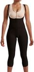 Marena SFBHM Recovery Mid-Calf, Post Surgical Compression Girdle, High-Back- M, Black