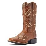 ARIAT Women's Round Up Bliss Western Boot, Midday Tan, 10