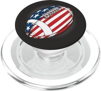 Football USA Flag Sport Fan Gift Pop Socket PopSockets PopGrip: Swappable Grip for Phones & Tablets PopSockets MagSafe PopGrip for iPhone