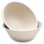 Brod & Taylor Banneton Boule, 23 cm Bread Proofing Basket for Sourdough & Artisan Bread Baking, Durable, Stackable and Sustainable, Made From Bamboo & Sugarcane Pulp, Wicks Moisture (2 Pack)