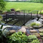 Metal Garden Bridge 8 FT - Durable 