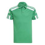 adidas Unisex Kids Squadra 21 Polo Shirt Polo Shirt (Short Sleeve), Team Green / White, 15-16 Years