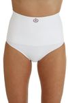 Comfizz Ostomy Level 2 Support Briefs: Women’s, High Waist, Medium Support Ideal for Stoma & Small Hernia (S/M, White)