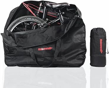 AMOMO Folding Bike Bag 14 inch to 20 inch Bicycle Travel Carrier Case Box Carry Bag Pouch Bike Transport Case (Black)