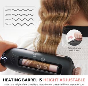 janelove 4-in-1 Hair Waver – Multi-Size Curling Iron Styler