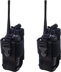 Sarcia Radio Holster,Molle Radio Pouch Military Heavy Duty Radios Holster Bag for Two Ways Walkie Talkie Compatible with Motorola Baofeng Kenwood,2PACK