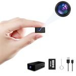 Mini Spy Camera - 64GB Hidden Camera-1080P Mini Camera-Small Camera-Spy Cam, One Button Operate, Loop Record and Motion Detection Video-record, for Babies/Indoors/Outdoors (No WiFi, Include TF Card)