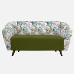 duroflex Meadow Fresh Green Palm Loveseat