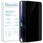 DIACUBE [2+1 Pack] For Samsung Galaxy Note20 (6.7"), 2 Pack Privacy Screen Protector + 1 Pack Glass Camera Lens Protector [Support Fingerprint Sensor] Anti-Spy PET Film,Scratch-Resistant,6H Hardness Glass Coated, Easy Installation with Alignment Applicator