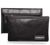 Small Fireproof Bag, Hodufy 5 x 8 inches Non-Itchy Fireproof Money Bag, Fireproof Cash Pouch, Bank Fireproof Bag Set for Valuables - Car Keys, Passport, Bank Deposit (2-Pack)