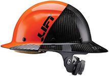 Lift Safety Dax Fifty 50 Full Brim Carbon Fiber Hardhat, Orange