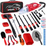 34PCS Car Detailing Kit Interior Cleaner, Car Cleaning Kit, Car Vacuum Car Interior Detailing Kit, Car Wash Kit Auto Detailing Brush Set Car Accessories for Motorcycle, Cars, Bikes, Wheels