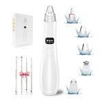 2024 Newest Blackhead Remover Pore Vacuum,5 Suction Power,5 Probes,USB Rechargeable Blackhead Vacuum Kit-Facial Pore Cleaner Electric Acne Extractor Tool for Women and Men