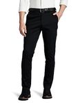 Symbol Premium Men's Slim Fit Flexi Waist Casual Pants (SYP-CTR-01_Black_36)