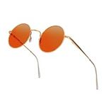 SUNNYPRO Hippie Glasses 70s Orange 
