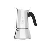 Bialetti New Venus Italian Coffee Maker (Induction), Stainless Steel, Silver