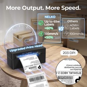 Nelko Bluetooth Label Printer 4x6 – Wireless Thermal Shipping Printer