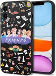 Compatible for iPhone 11 Case 6.1" Pattern Printed Soft Silicone Full Protection Cases - Collage-Friends-05P11