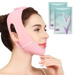 Ninnyi Chin Lift Mask with 2 Gel Mask, Reusable V Line Face Lifting Chin Strap for Women Men