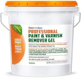 Smart 'n Easy Professional Paint & Varnish Remover - Orange Citrus Scent - Removes Oil, Latex, Acrylic, & Water-Based Paints, Urethanes, Elastomerics, Epoxies, High-Performance Coatings - Gallon