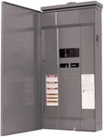 Square D - HOM816M200FTRB Homeline 200-Amp 8-Space 16-Circuit Outdoor Main Breaker Load Center with Feed-Thru Lugs