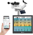 Logia 21-in-1 Wireless Weather Station with 7-in-1 Solar Sensor Array, 6-Day Forecast, Wi-Fi, Large 10" Color Display, Wind Speed/Direction, Rainfall, UV Index, Light Intensity, Temperature & Humidity