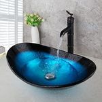 Yanksmart Artistic Oval Glass Bathr