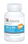 Alterra Infla-Med Turmeric Curcumin 60 Vegetable Capsules | Clinically Proven Joint Pain Relief for Improved Flexibility and Reduced Stiffness | Supports Joint Health and Osteoarthritis Management- NPN-80069735