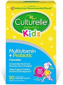 Culturelle Kids Complete Chewable Multivitamin + Probiotic For Kids, Ages 3+, 50 Count, Digestive Health, Oral Health & Immune Support - With 11 Vitamins & Minerals, including Vitamin C, D3 & Zinc