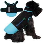 dog armour PRO Protective Dog Harness Vest for Dogs – Shield Your Pet from Raptor and Animal Attacks – Adjustable, Choke Free, Waterproof, Reflective (Medium, Blue)