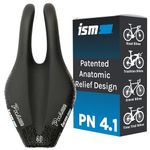 ISM PN 4.1 Narrow Road Bike Seat - Professionally Designed Noseless Bike Seat for All Serious Cyclists - Upgraded Road Bike Saddle Built for Racing with Optimal Leg Clearance and Numbness Elimination