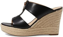 Michael Kors Women's Bradley Espadrille Platform Wedge Sandals - 10M Black