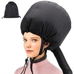 Segbeauty Bonnet Hooded Hair Dryer Attachment, Adjustable Larger Deep Conditioning Cap for Fast Hair Drying with Elastic Band for Fixing Free, Hair Curling Nursing Oil SPA Steamer Cap