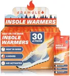 Bramble Insole Foot Warmers - Heated Insoles - Odourless Air-Activated Warmers - Up to 10 Hours of Heat - 30 Pair (60 Warmers)