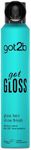 got2b gotGLOSS hair spray finish for glossy and glass-like hair, frizz control and heat protection for sleek hair 200ml