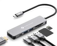 USB C Hub NOVOO 6-in-1 Type C Hub w